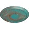 Ekena Millwork Leandros Ceiling Medallion (Fits Canopies up to 6 3/8"), 19 7/8"OD x 1 1/4"P, Copper Green Patina CM22LNCGS - alternate 2